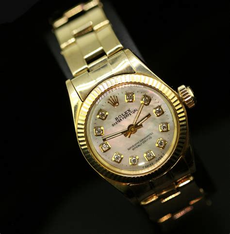 gold and ss rolex oyster perpetual|14k gold Rolex Oyster Perpetual.